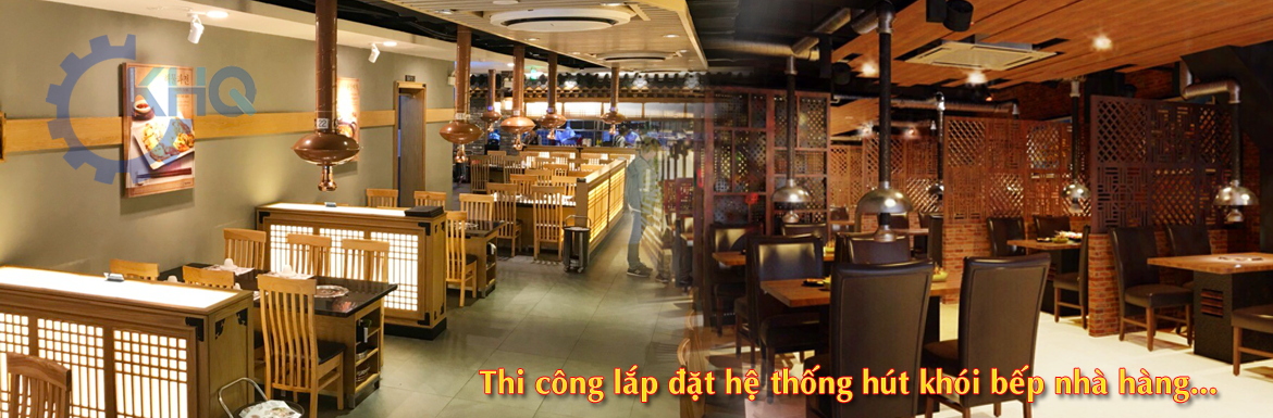 thi công hút khói bếp nhà hàng
